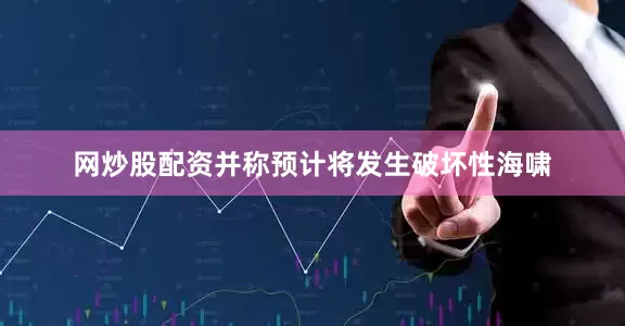 网炒股配资并称预计将发生破坏性海啸